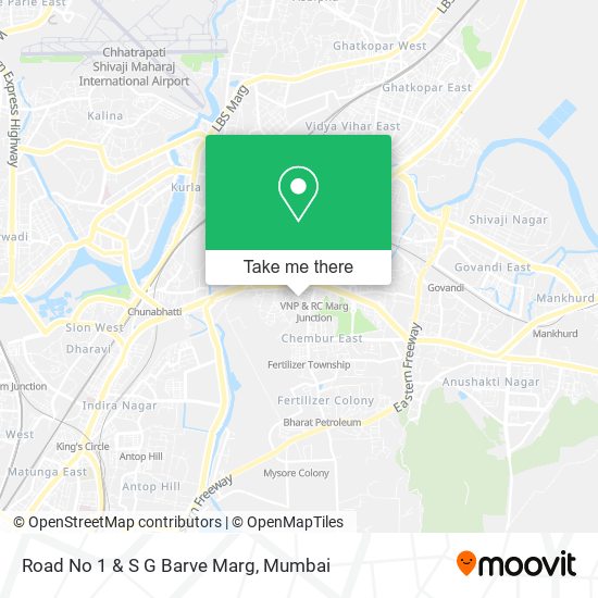 Road No 1 & S G Barve Marg map