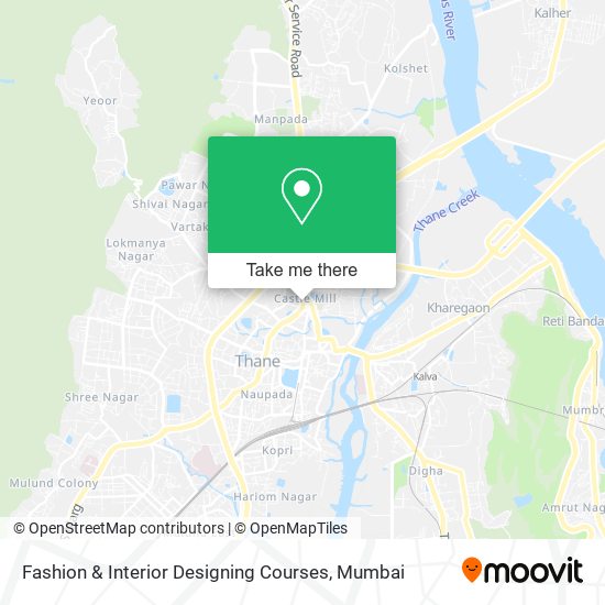 Fashion & Interior Designing Courses map