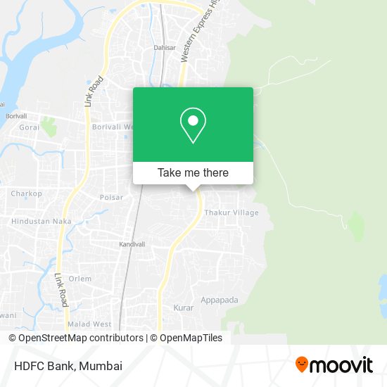 HDFC Bank map