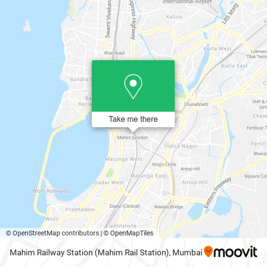 Mahim Railway Station (Mahim Rail Station) map