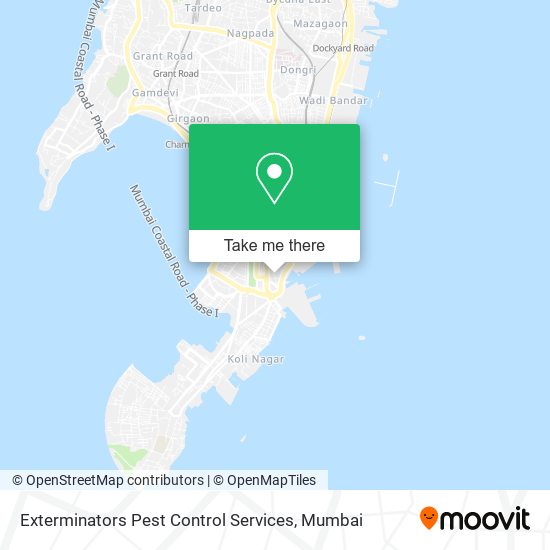 Exterminators Pest Control Services map