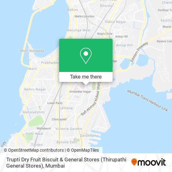 Trupti Dry Fruit Biscuit & General Stores (Thirupathi General Stores) map