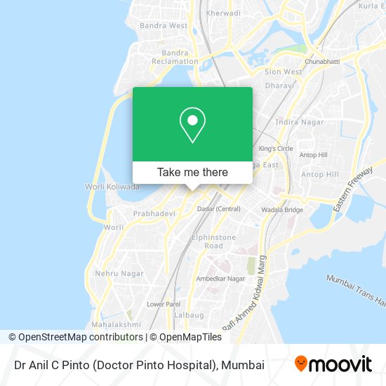 Dr Anil C Pinto (Doctor Pinto Hospital) map