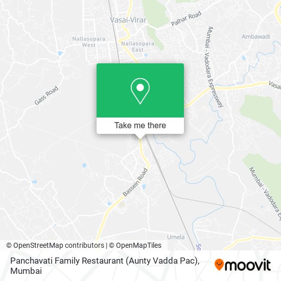 Panchavati Family Restaurant (Aunty Vadda Pac) map