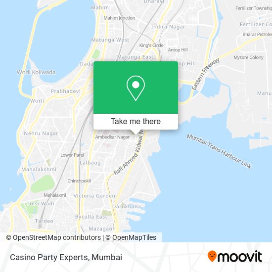 Casino Party Experts map