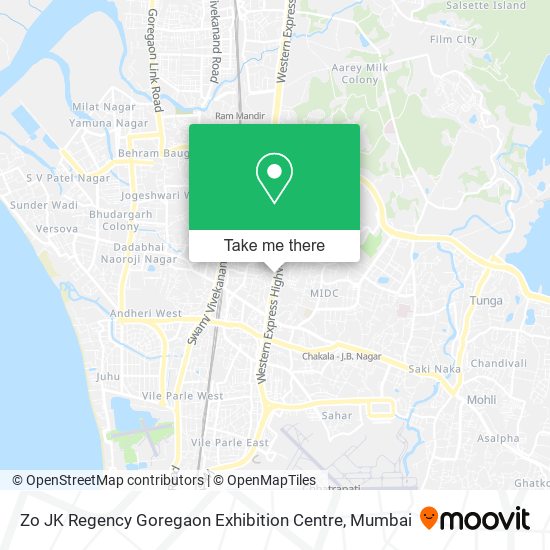 Zo JK Regency Goregaon Exhibition Centre map