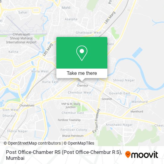 Post Office-Chamber RS (Post Office-Chembur R S) map