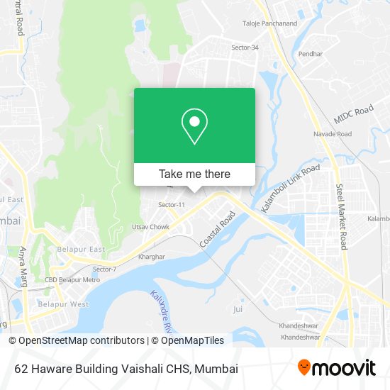 62 Haware Building Vaishali CHS map