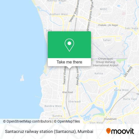 Santacruz railway station map