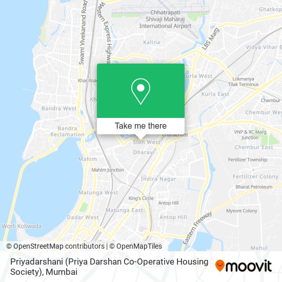 Priyadarshani (Priya Darshan Co-Operative Housing Society) map