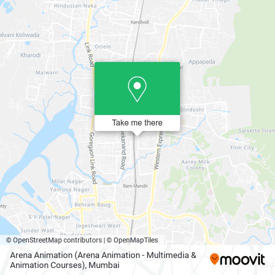 Arena Animation (Arena Animation - Multimedia & Animation Courses) map