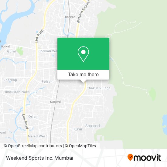 Weekend Sports Inc map