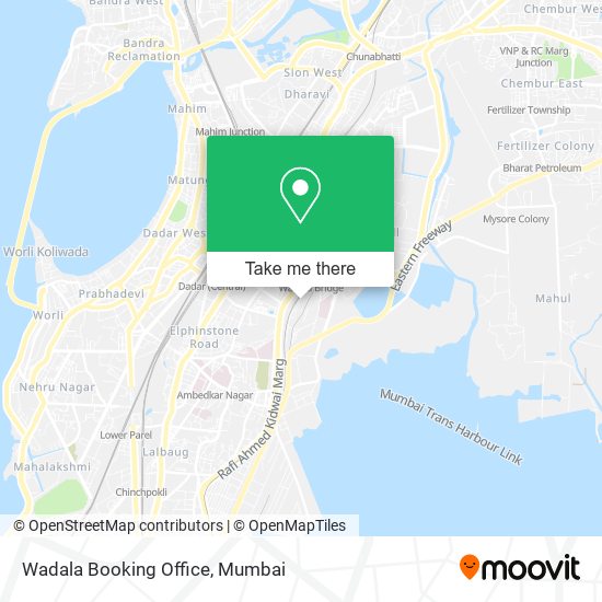 Wadala Booking Office map