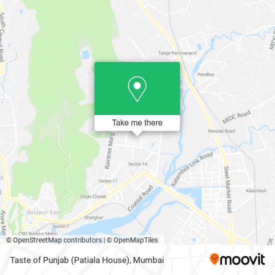 Taste of Punjab (Patiala House) map