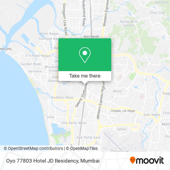 Oyo 77803 Hotel JD Residency map