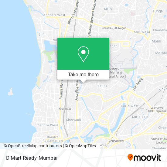 D Mart Ready map