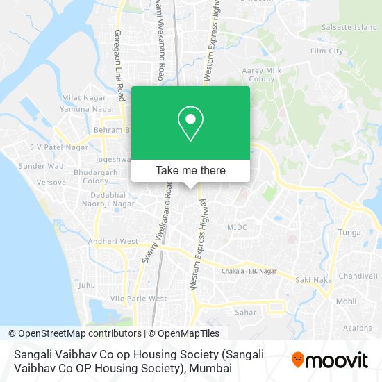 Sangali Vaibhav Co op Housing Society map