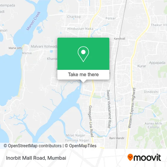 Inorbit Mall Road map