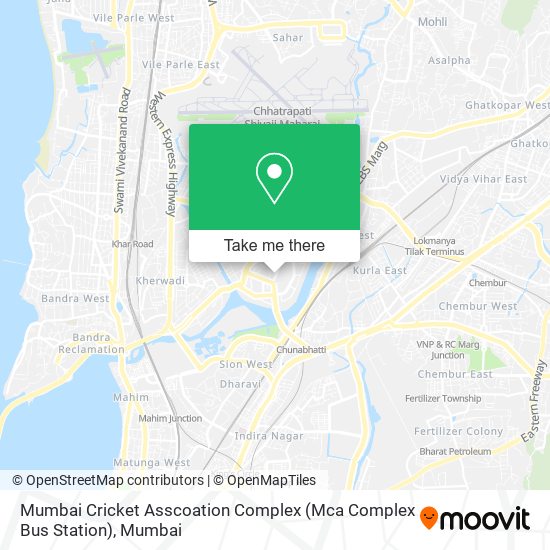 Mumbai Cricket Asscoation Complex (Mca Complex Bus Station) map