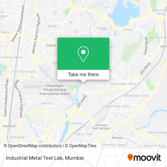 Industrial Metal Test Lab map
