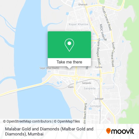 Malabar Gold and Diamonds map