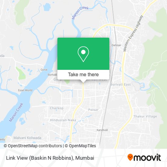 How to get to Link View (Baskin N Robbins) in Borivali West by Bus