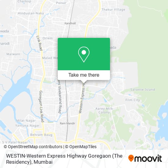 WESTIN-Western Express Highway Goregaon (The Residency) map