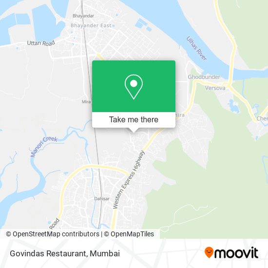 Govindas Restaurant map