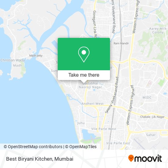 Best Biryani Kitchen map