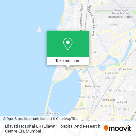 Lilavati Hospital-ER (Lilavati Hospital And Research Centre-Er) map