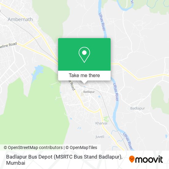 Badlapur Bus Depot (MSRTC Bus Stand Badlapur) map