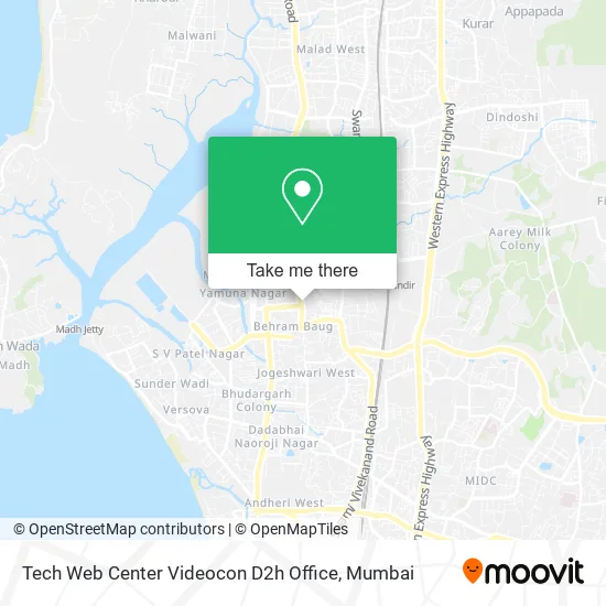 Tech Web Center Videocon D2h Office map