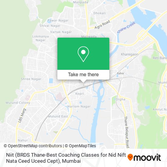 Niit (BRDS Thane-Best Coaching Classes for Nid Nift Nata Ceed Uceed Cept) map