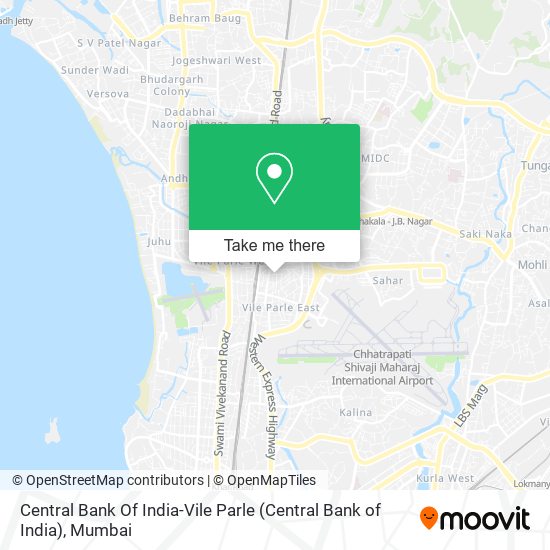 Central Bank Of India-Vile Parle (Central Bank of India) map