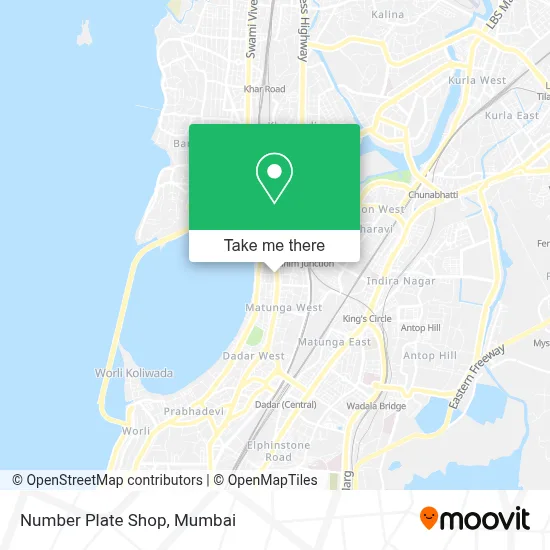 Number Plate Shop map