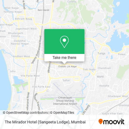 The Mirador Hotel (Sangeeta Lodge) map
