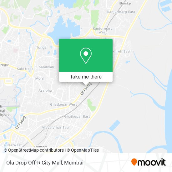 Ola Drop Off-R City Mall map