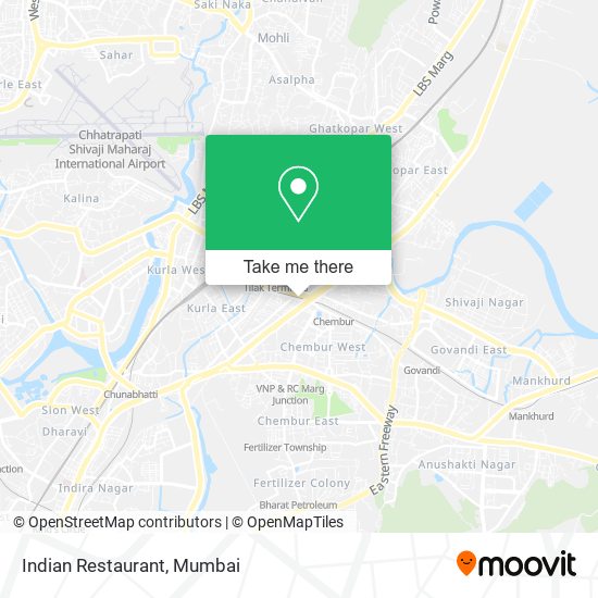 Indian Restaurant map