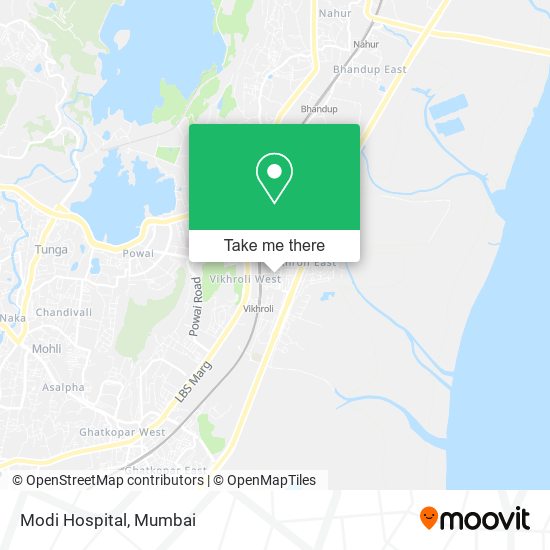 Modi Hospital map