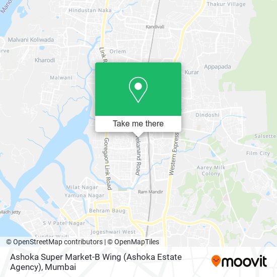 Ashoka Super Market-B Wing (Ashoka Estate Agency) map