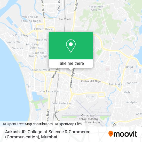 Aakash JR. College of Science & Commerce (Communication) map
