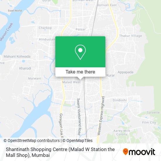 Shantinath Shopping Centre (Malad W Station the Mall Shop) map