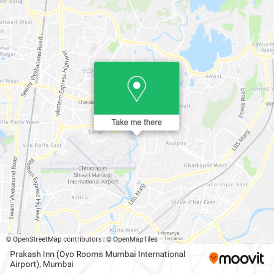 Prakash Inn (Oyo Rooms Mumbai International Airport) map