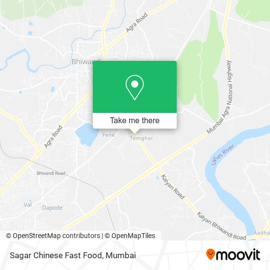 Sagar Chinese Fast Food map