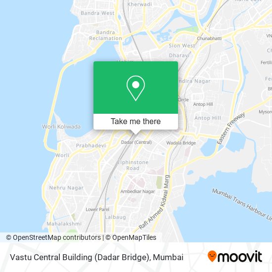 Vastu Central Building (Dadar Bridge) map