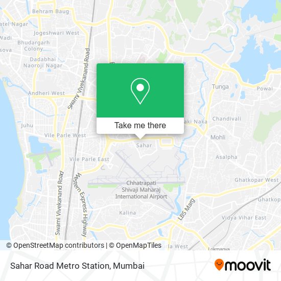 Sahar Road Metro Station map