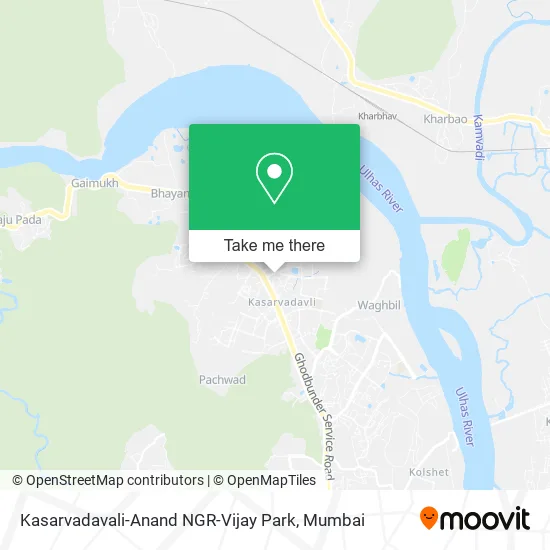 Kasarvadavali-Anand NGR-Vijay Park map