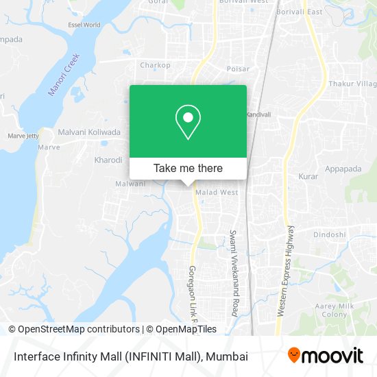 Interface Infinity Mall (INFINITI Mall) map