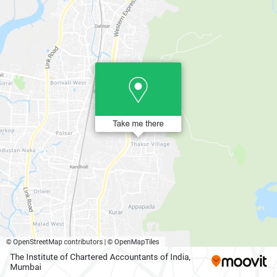 The Institute of Chartered Accountants of India map