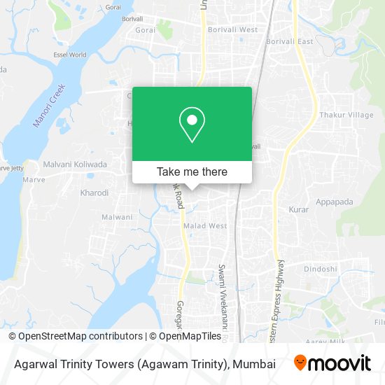 Agarwal Trinity Towers (Agawam Trinity) map